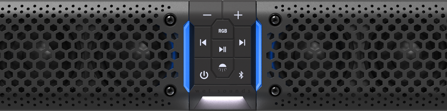 STEALTH XT 6-B | Wet Sounds All-In-One 6-Speaker Amplified Bluetooth® Soundbar With Remote