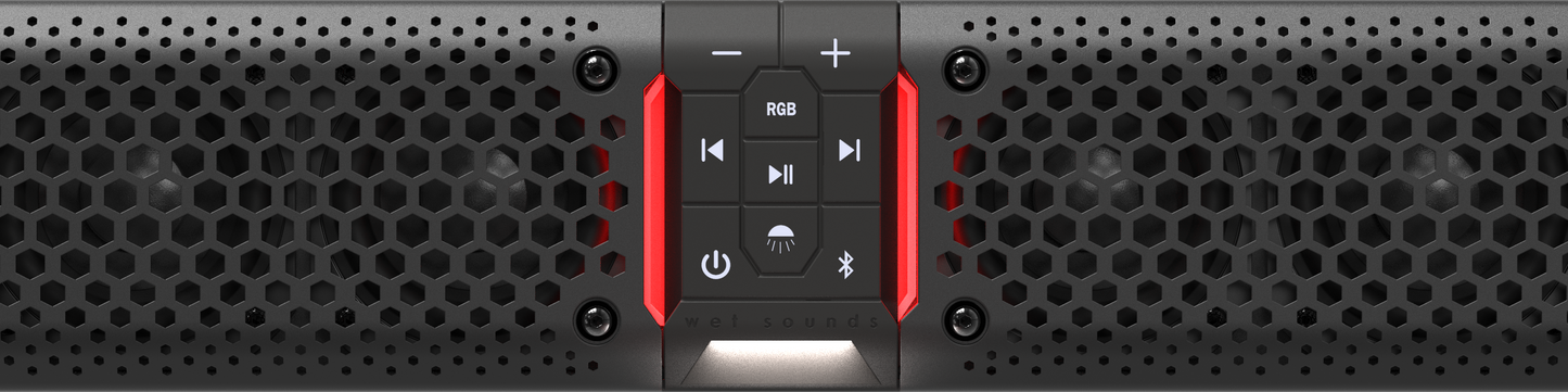 STEALTH XT 6-B | Wet Sounds All-In-One 6-Speaker Amplified Bluetooth® Soundbar With Remote